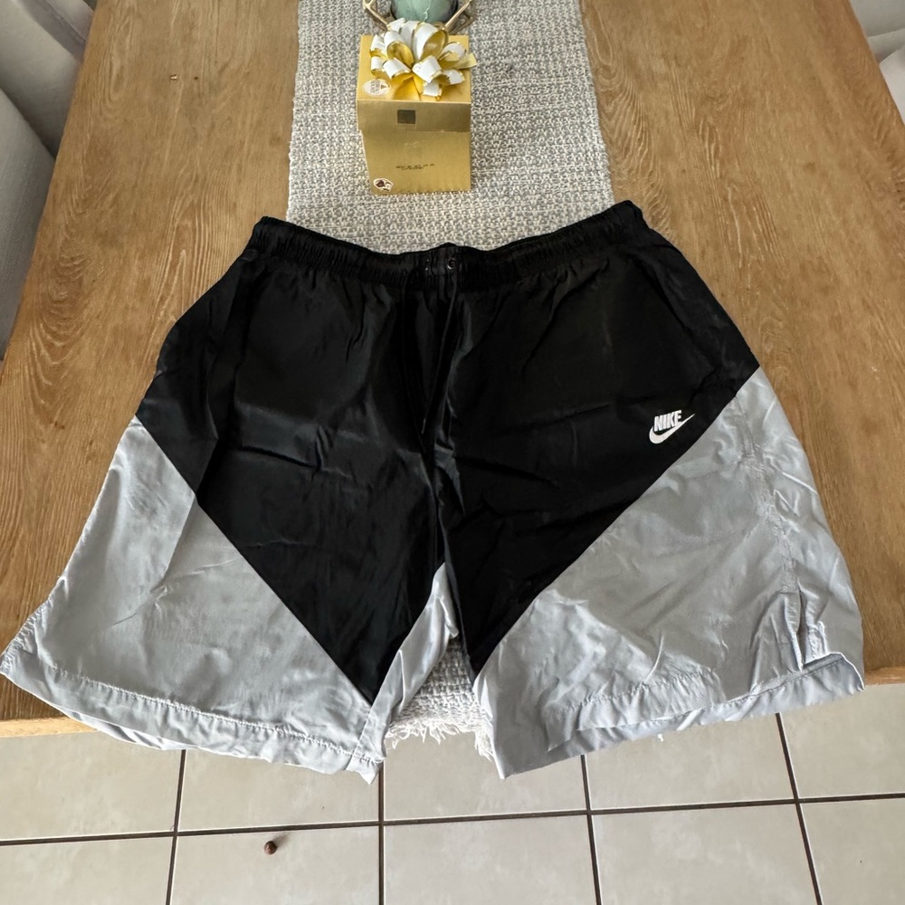 Nike Black and Gray Sports Shorts
